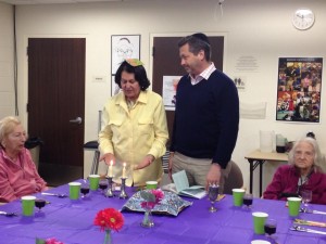 Lighting Shabbat Candles with Esther at the JCC